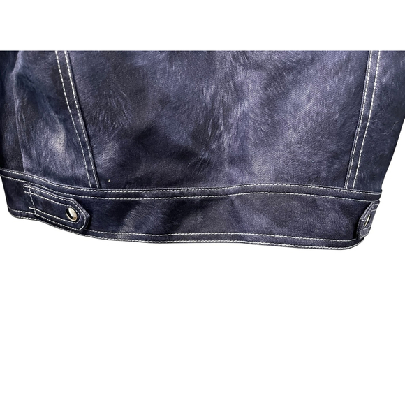 Vintage Y2K Dina Bar-El Pants Blazer Set Denim Blue Size Medium Tie Front Pants - Picture 12 of 12